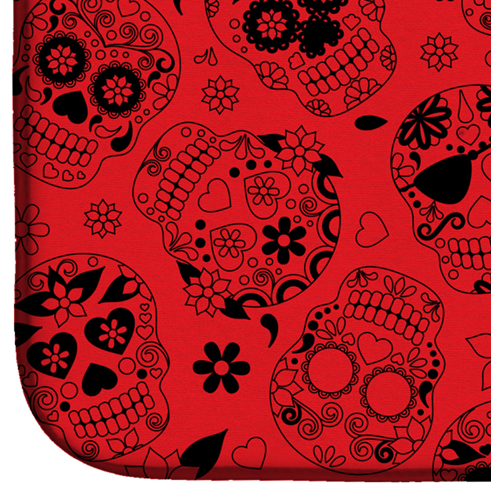 Day of the Dead Orange Dish Drying Mat BB5119DDM