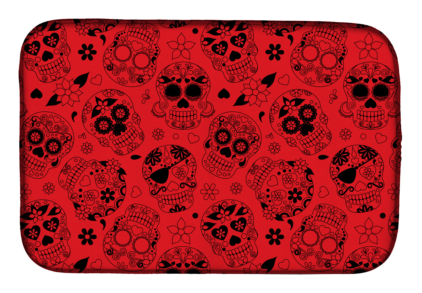 Day of the Dead Orange Dish Drying Mat BB5119DDM  the-store.com.