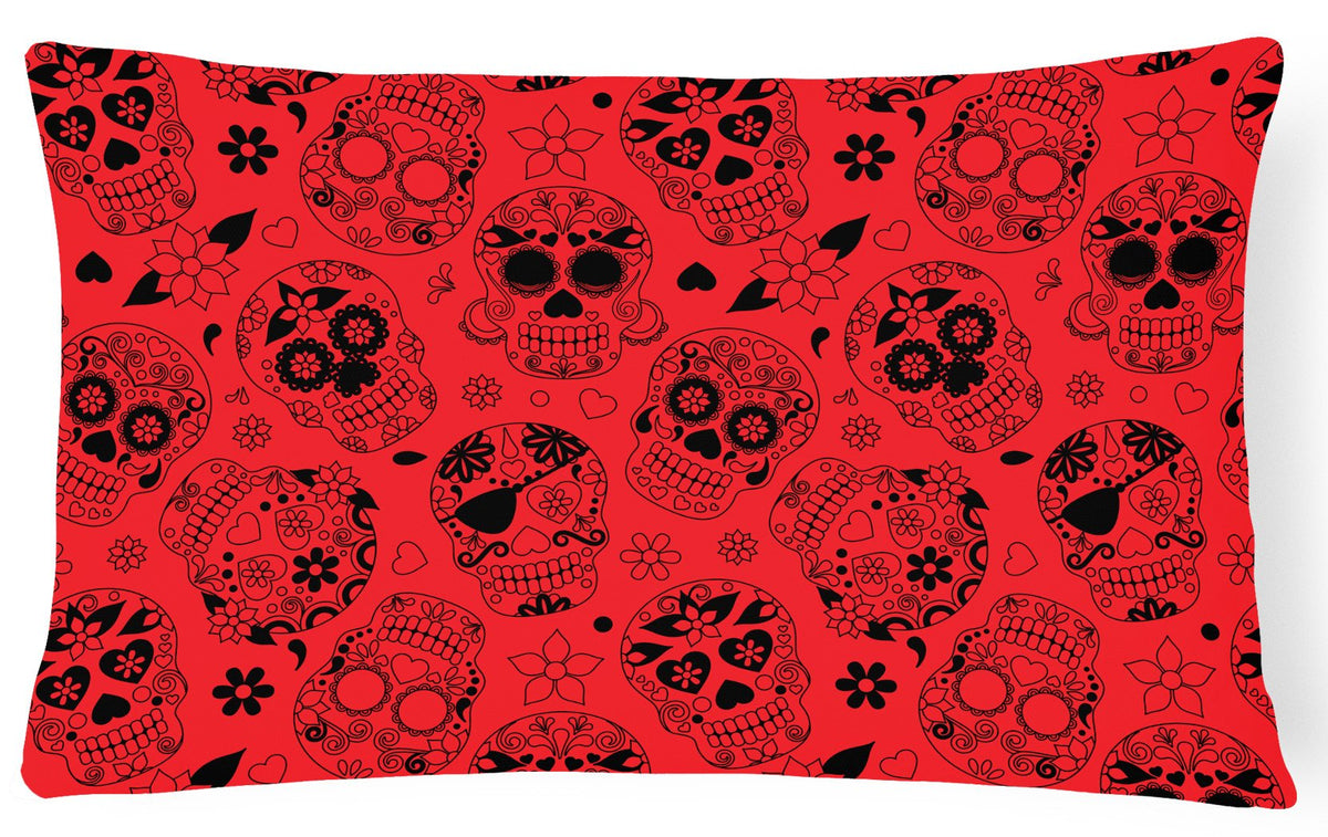 Day of the Dead Orange Canvas Fabric Decorative Pillow BB5119PW1216 by Caroline&#39;s Treasures