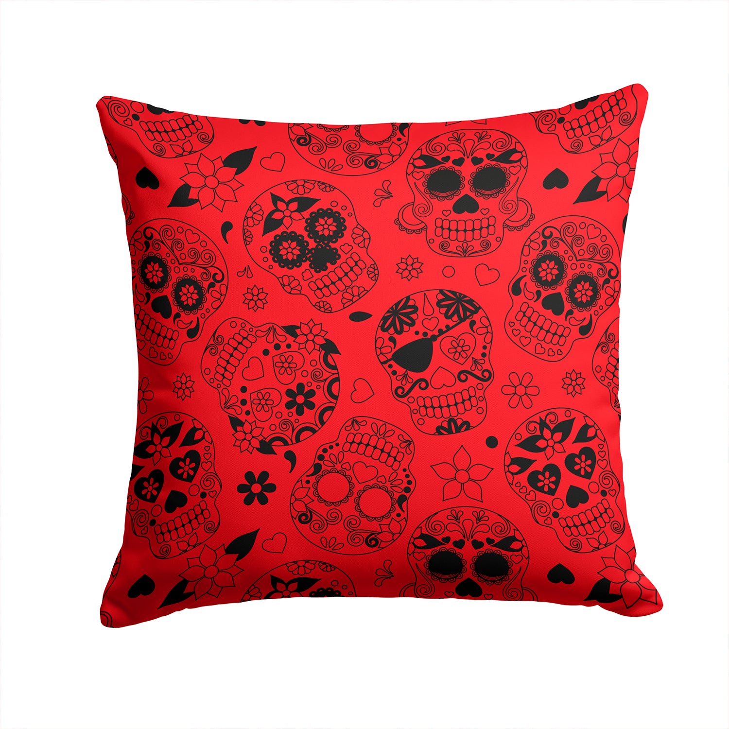 Day of the Dead Orange Fabric Decorative Pillow BB5119PW1414 - the-store.com