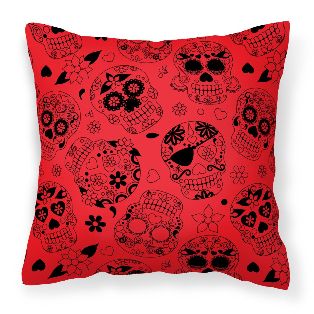 Day of the Dead Orange Fabric Decorative Pillow BB5119PW1818 by Caroline's Treasures