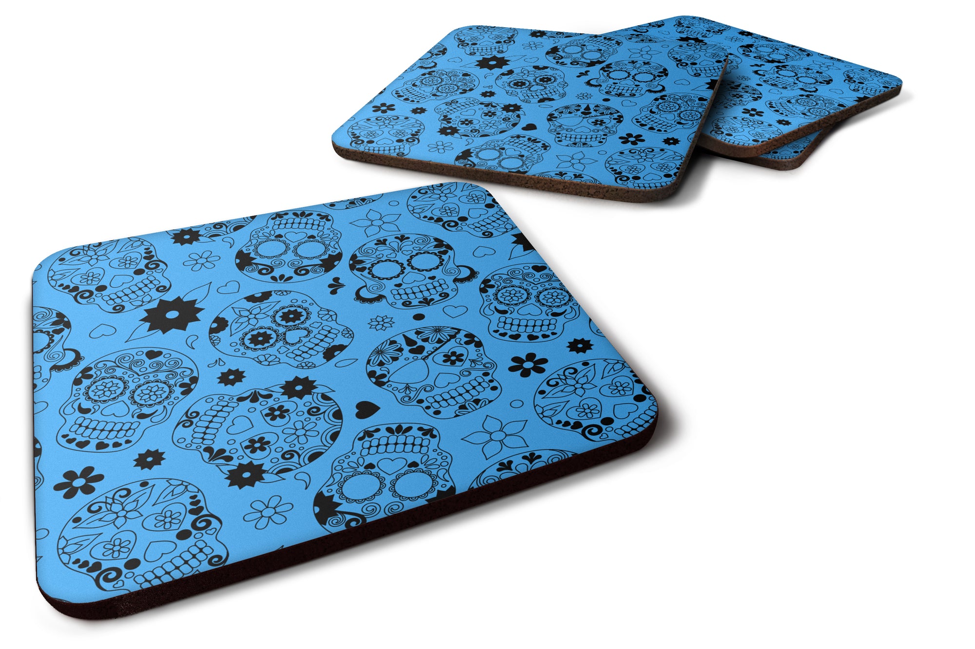 Day of the Dead Red Foam Coaster Set of 4 BB5120FC - the-store.com