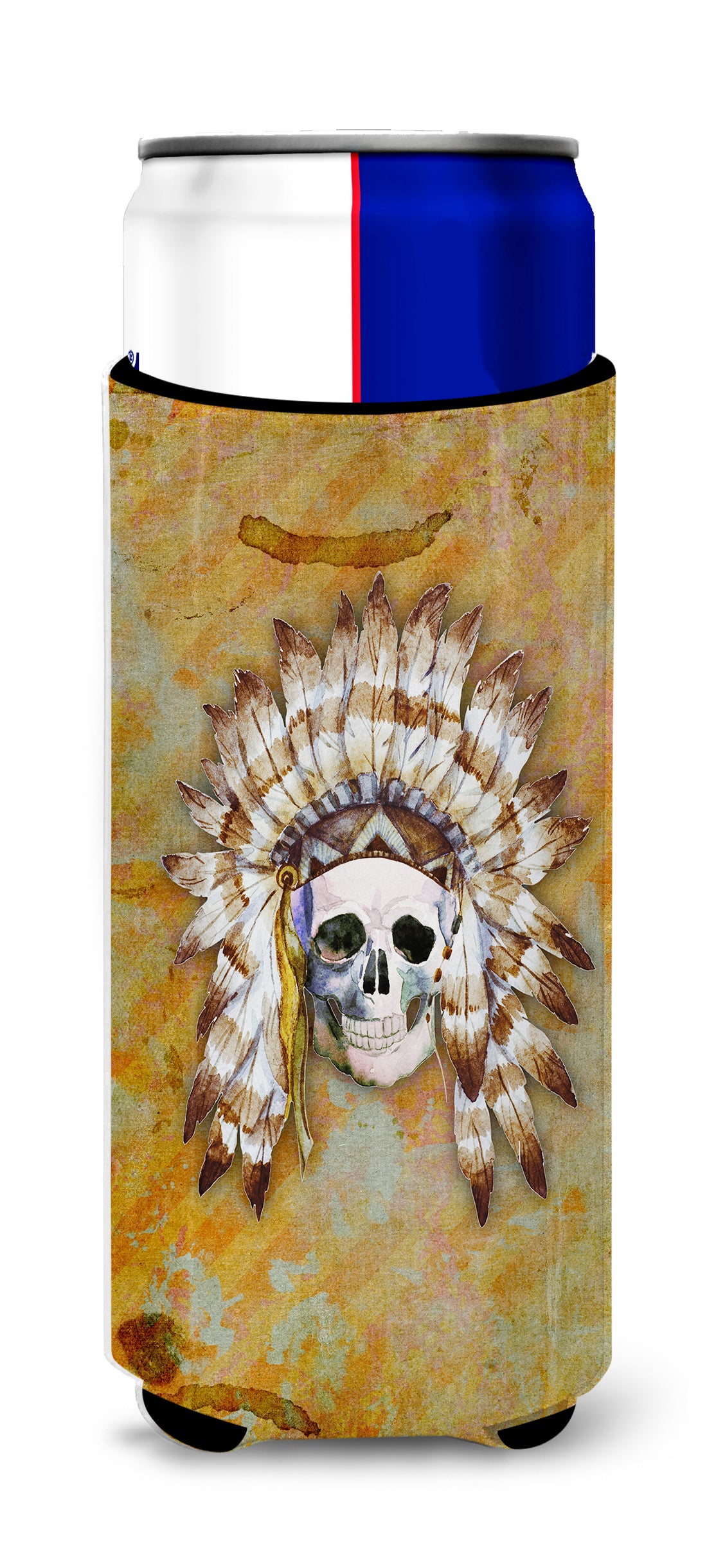 Day of the Dead Indian Skull  Ultra Hugger for slim cans BB5121MUK  the-store.com.