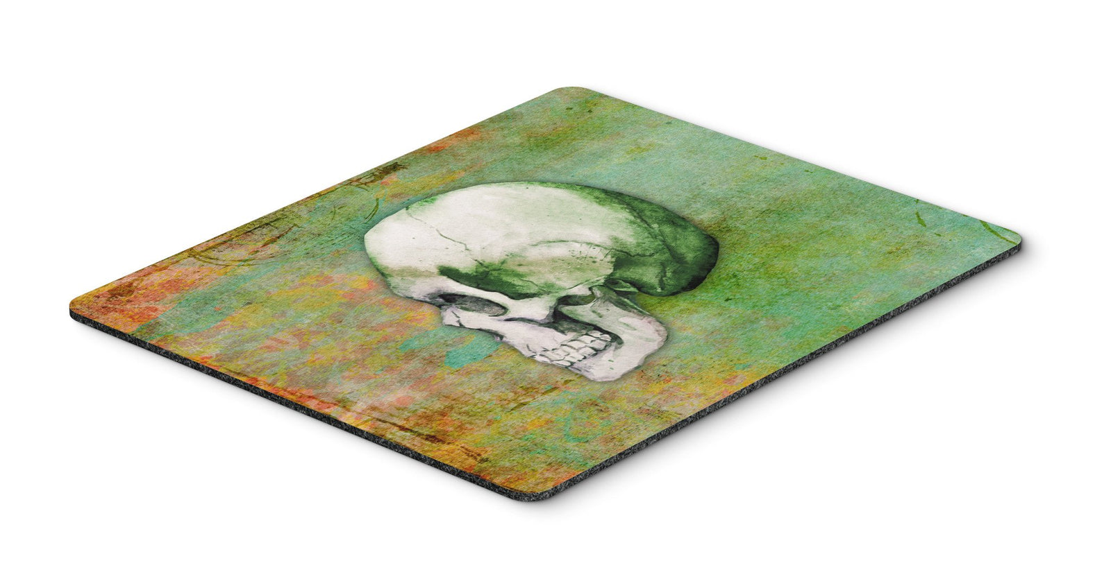 Day of the Dead Green Skull Mouse Pad, Hot Pad or Trivet BB5122MP by Caroline's Treasures