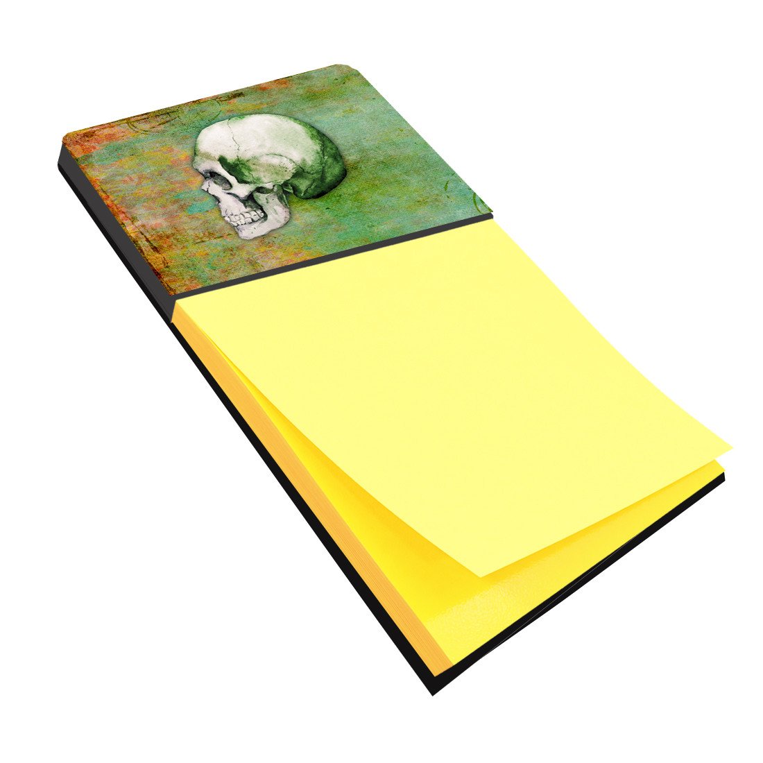 Day of the Dead Green Skull Sticky Note Holder BB5122SN by Caroline's Treasures