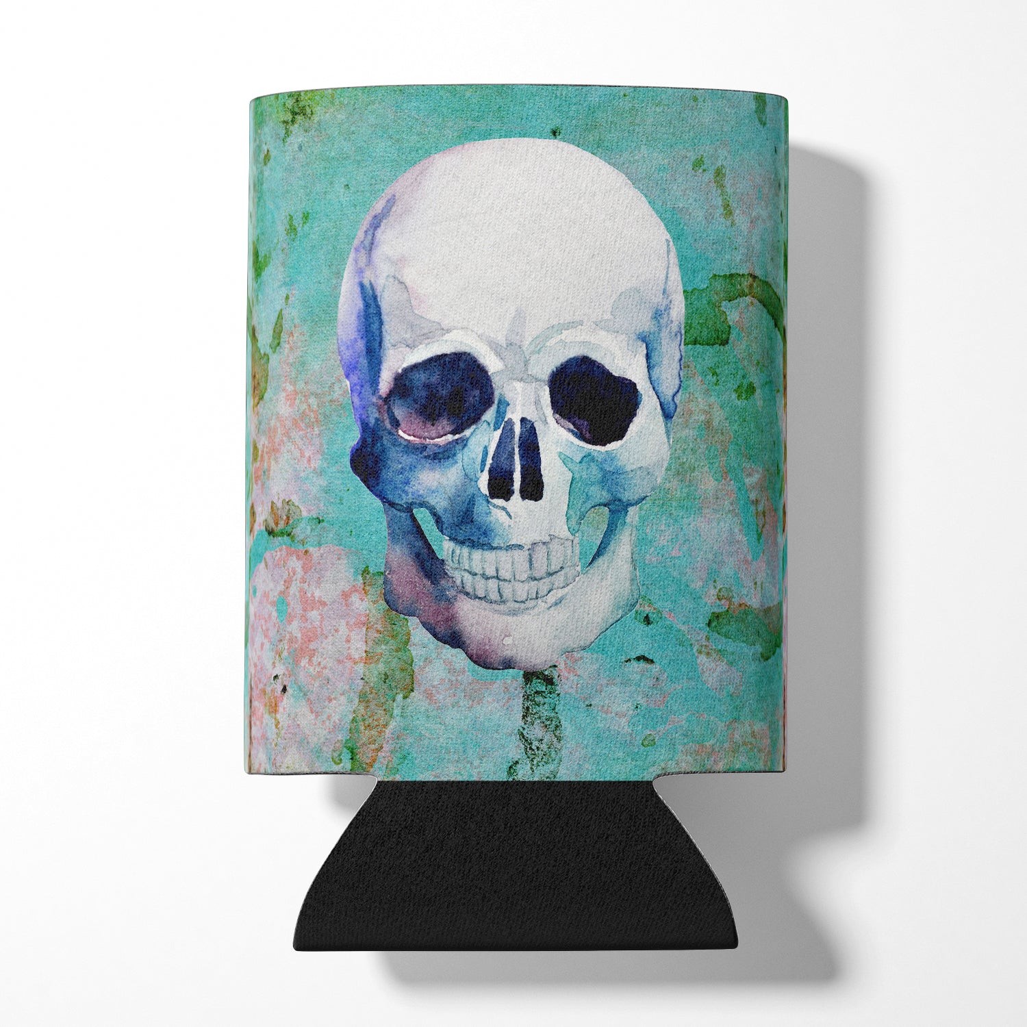 Day of the Dead Teal Skull Can or Bottle Hugger BB5123CC  the-store.com.