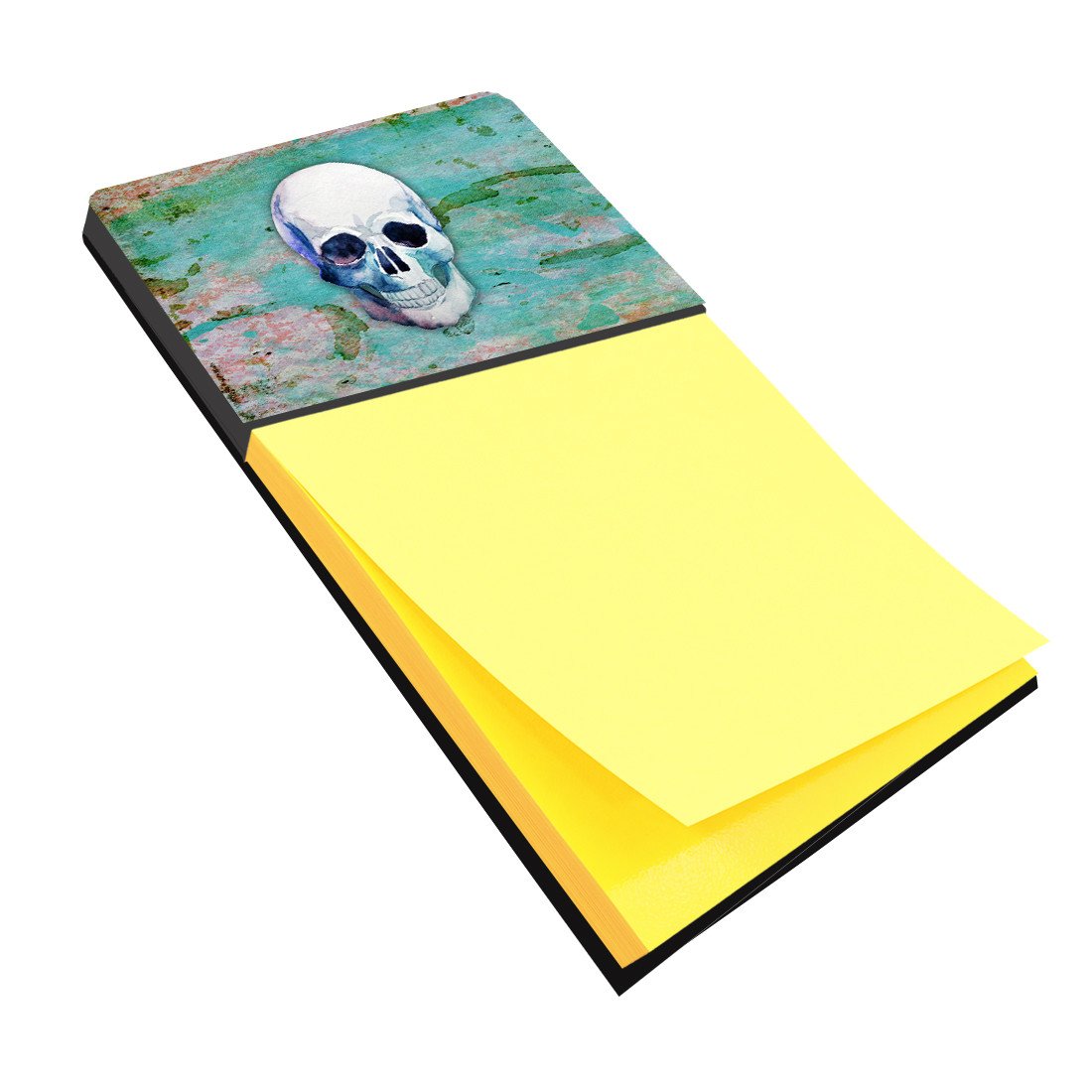 Day of the Dead Teal Skull Sticky Note Holder BB5123SN by Caroline's Treasures