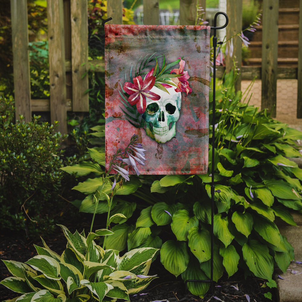 Day of the Dead Skull Flowers Flag Garden Size BB5125GF  the-store.com.