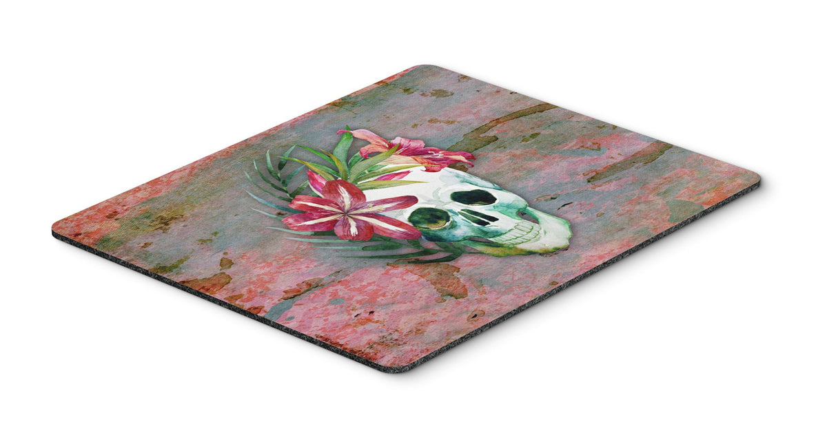 Day of the Dead Skull Flowers Mouse Pad, Hot Pad or Trivet BB5125MP by Caroline&#39;s Treasures