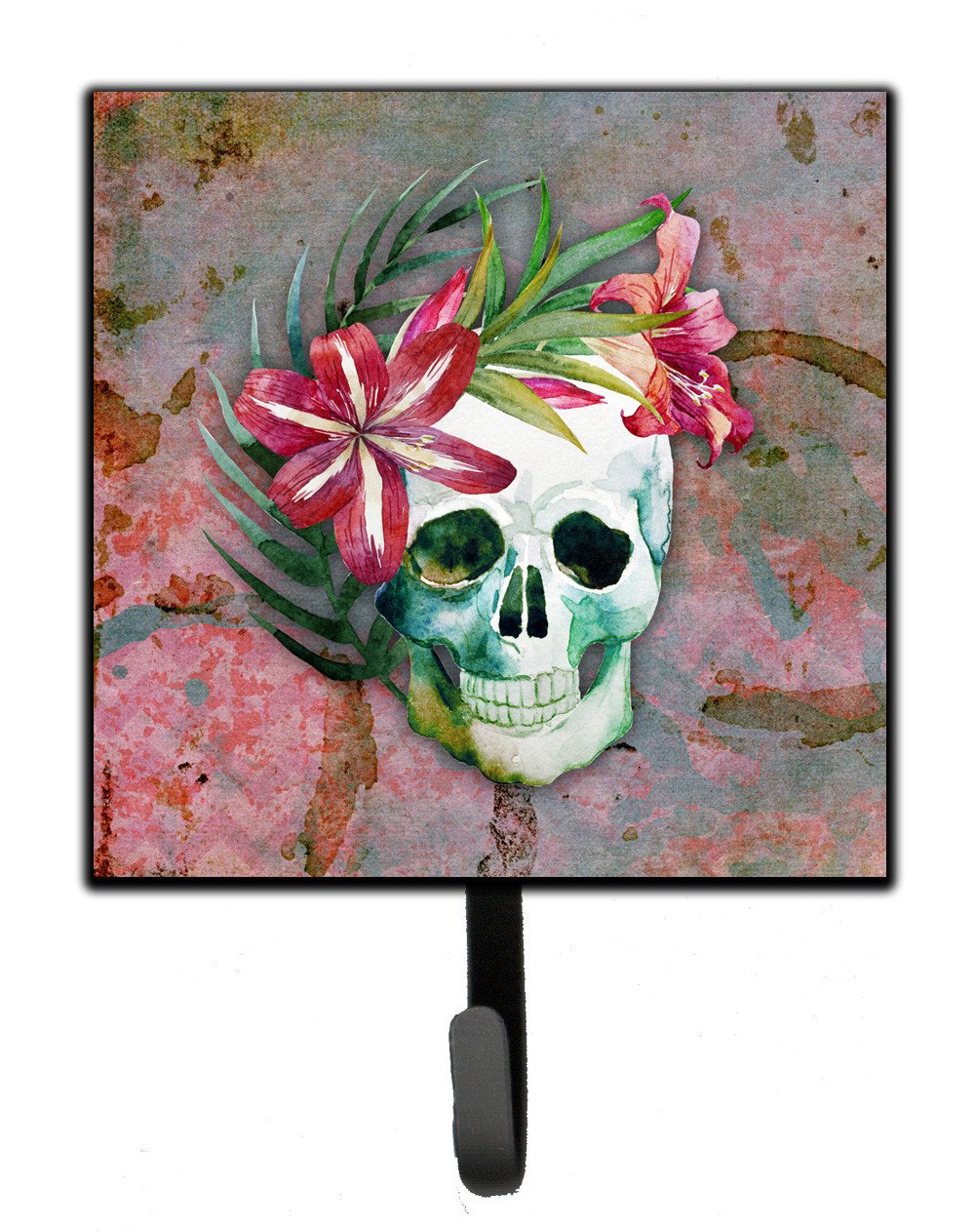 Day of the Dead Skull Flowers Leash or Key Holder BB5125SH4 by Caroline's Treasures