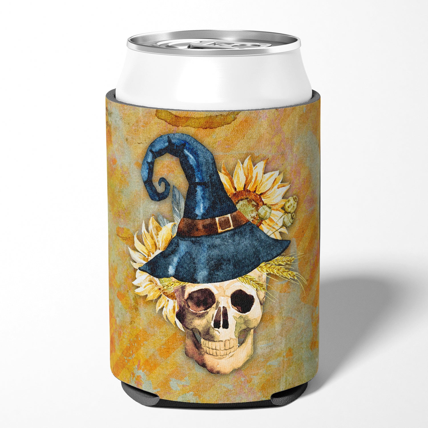 Day of the Dead Witch Skull  Can or Bottle Hugger BB5126CC  the-store.com.