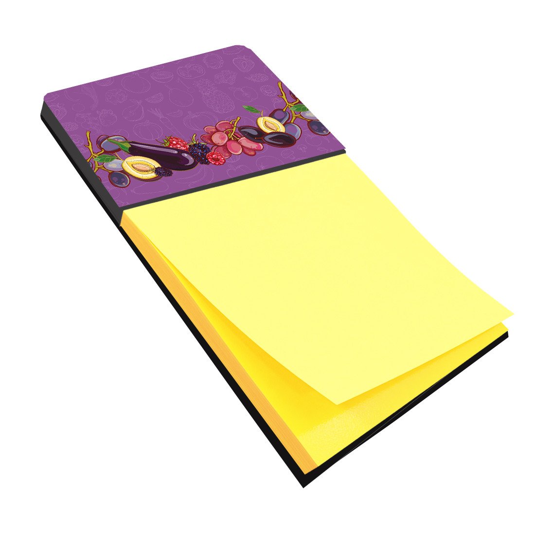 Fruits and Vegetables in Purple Sticky Note Holder BB5132SN by Caroline's Treasures