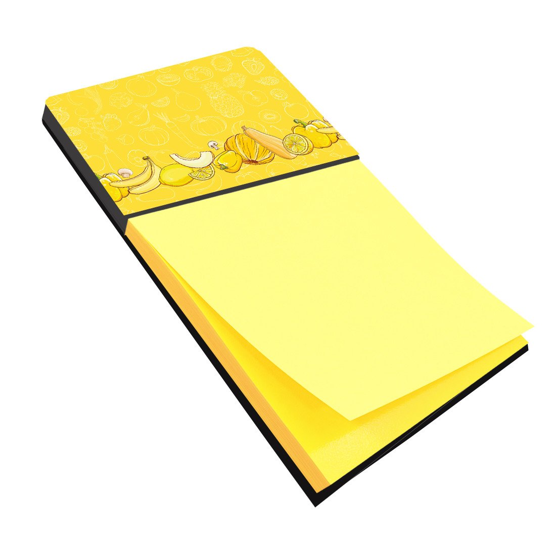 Fruits and Vegetables in Yellow Sticky Note Holder BB5134SN by Caroline's Treasures