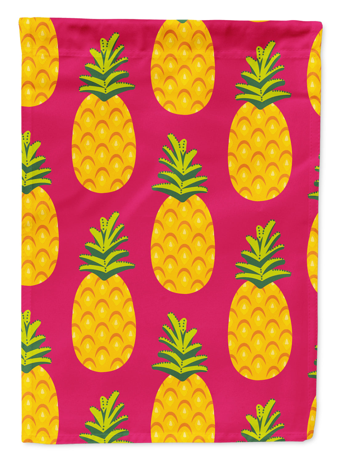 Pineapples on Pink Flag Garden Size BB5136GF