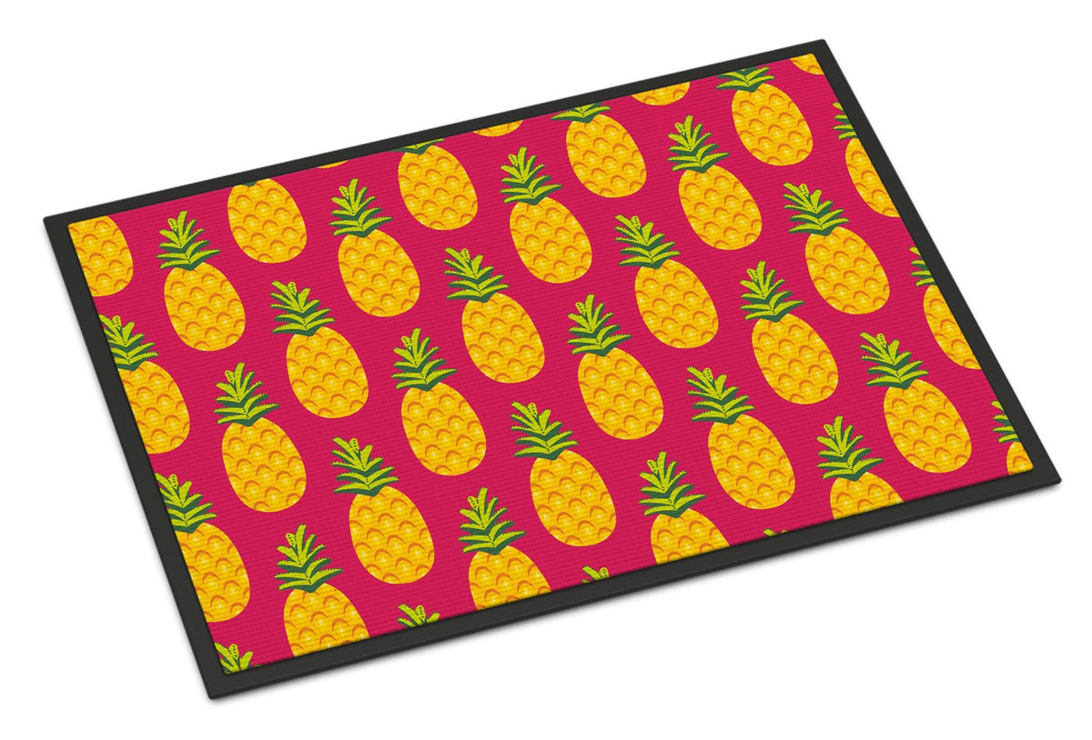 Pineapples on Pink Indoor or Outdoor Mat 24x36 BB5136JMAT by Caroline&#39;s Treasures