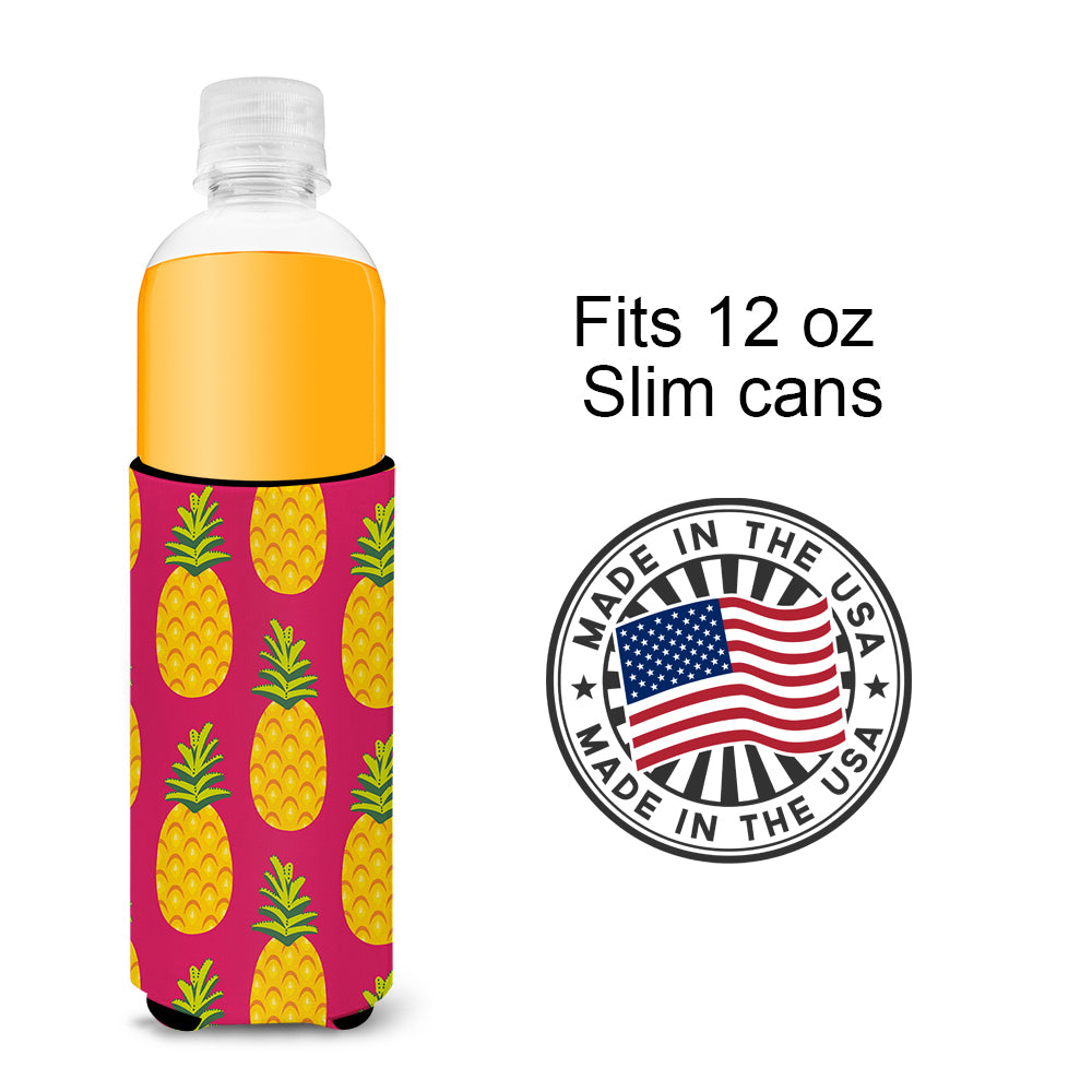 Pineapples on Pink  Ultra Hugger for slim cans BB5136MUK