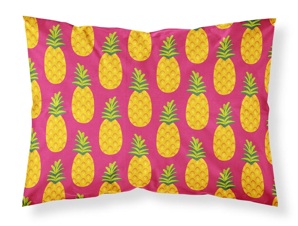 Pineapples on Pink Fabric Standard Pillowcase BB5136PILLOWCASE by Caroline's Treasures