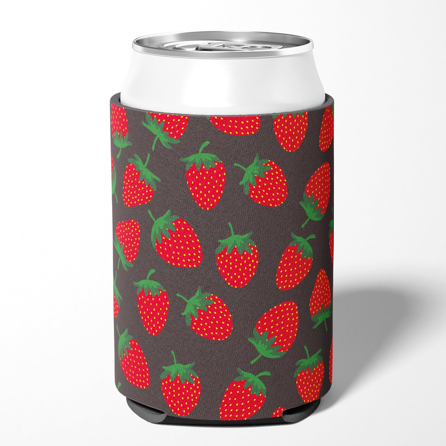 Strawberries on Gray Can or Bottle Hugger BB5137CC  the-store.com.