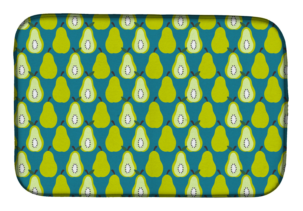 Pears on Green Dish Drying Mat BB5138DDM  the-store.com.