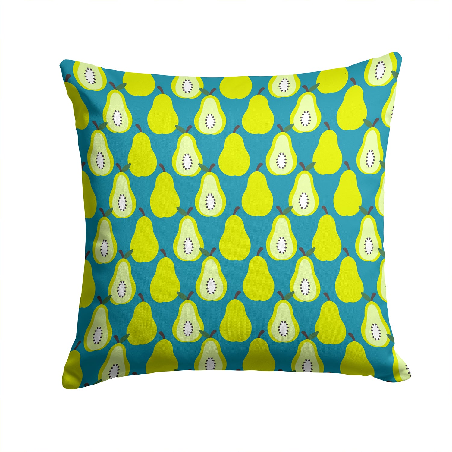 Pears on Green Fabric Decorative Pillow BB5138PW1414 - the-store.com