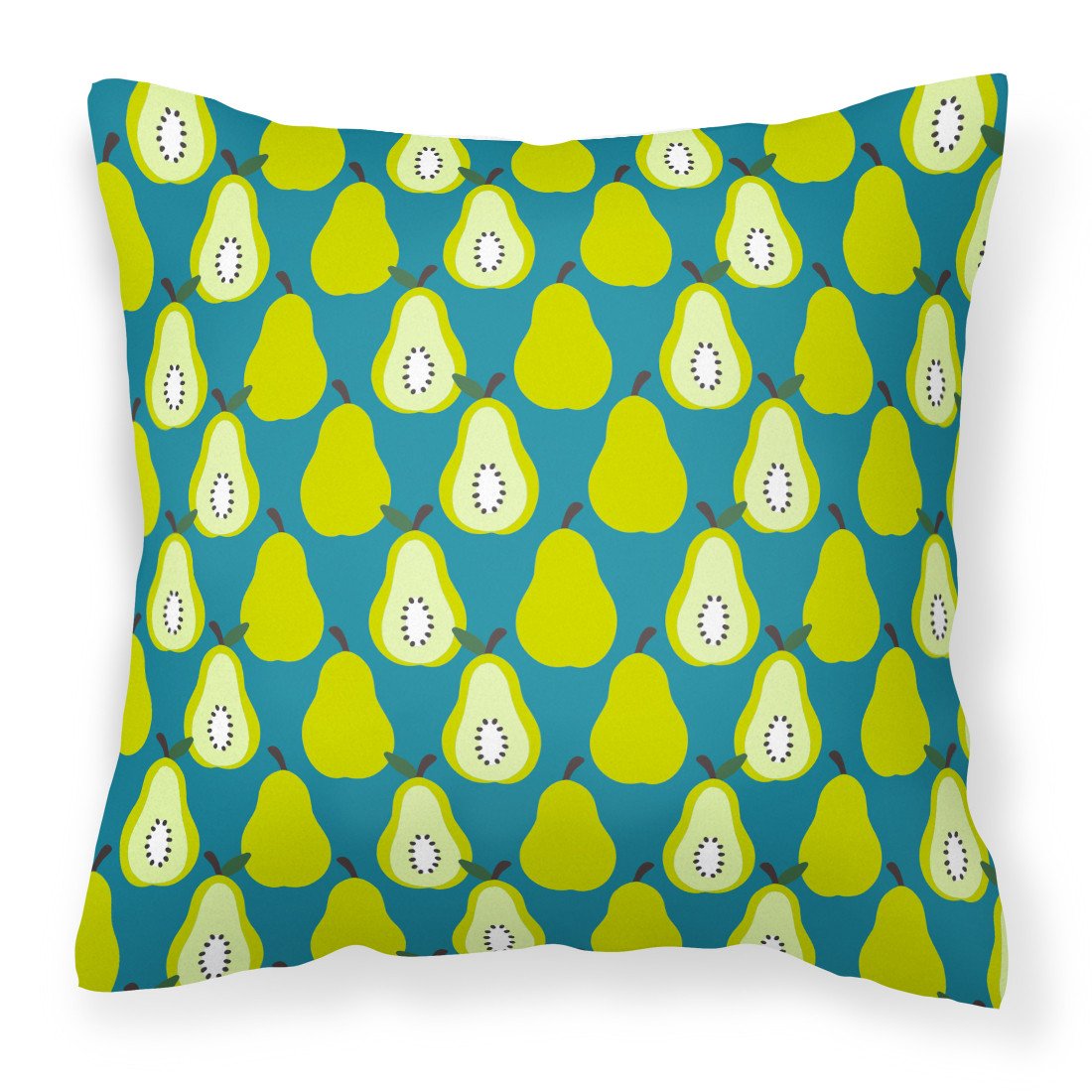 Pears on Green Fabric Decorative Pillow BB5138PW1818 by Caroline&#39;s Treasures