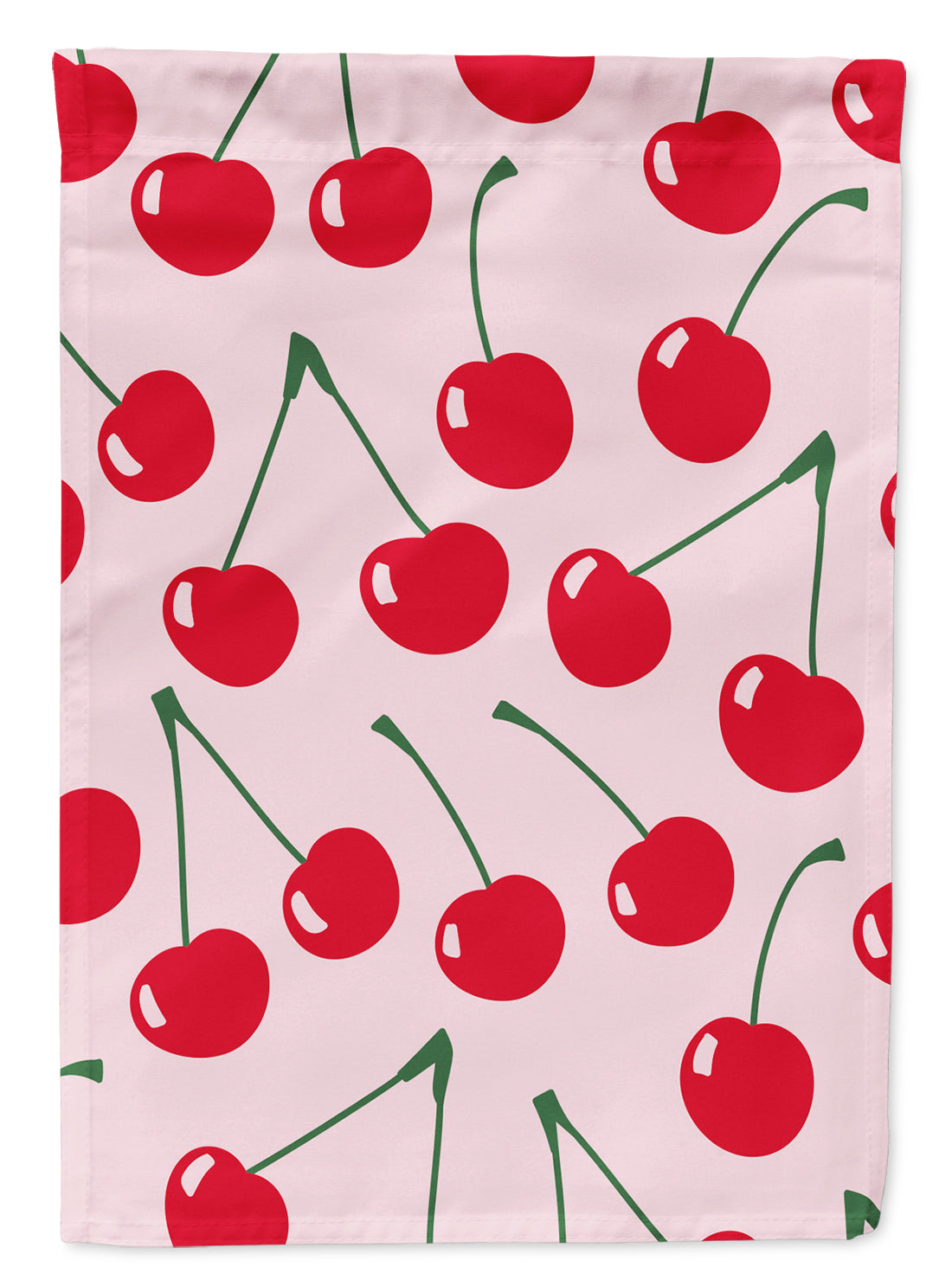 Cherries on Pink Flag Garden Size BB5139GF