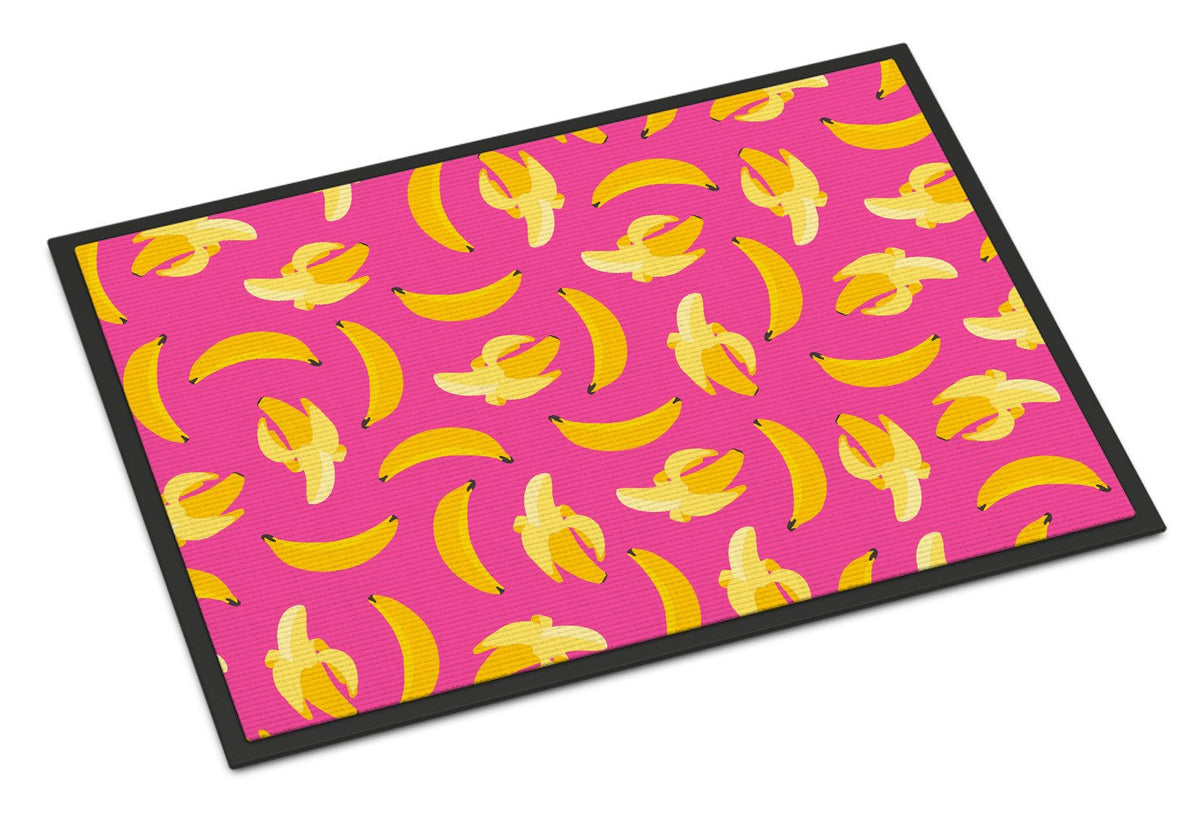 Bananas on Pink Indoor or Outdoor Mat 24x36 BB5140JMAT by Caroline&#39;s Treasures