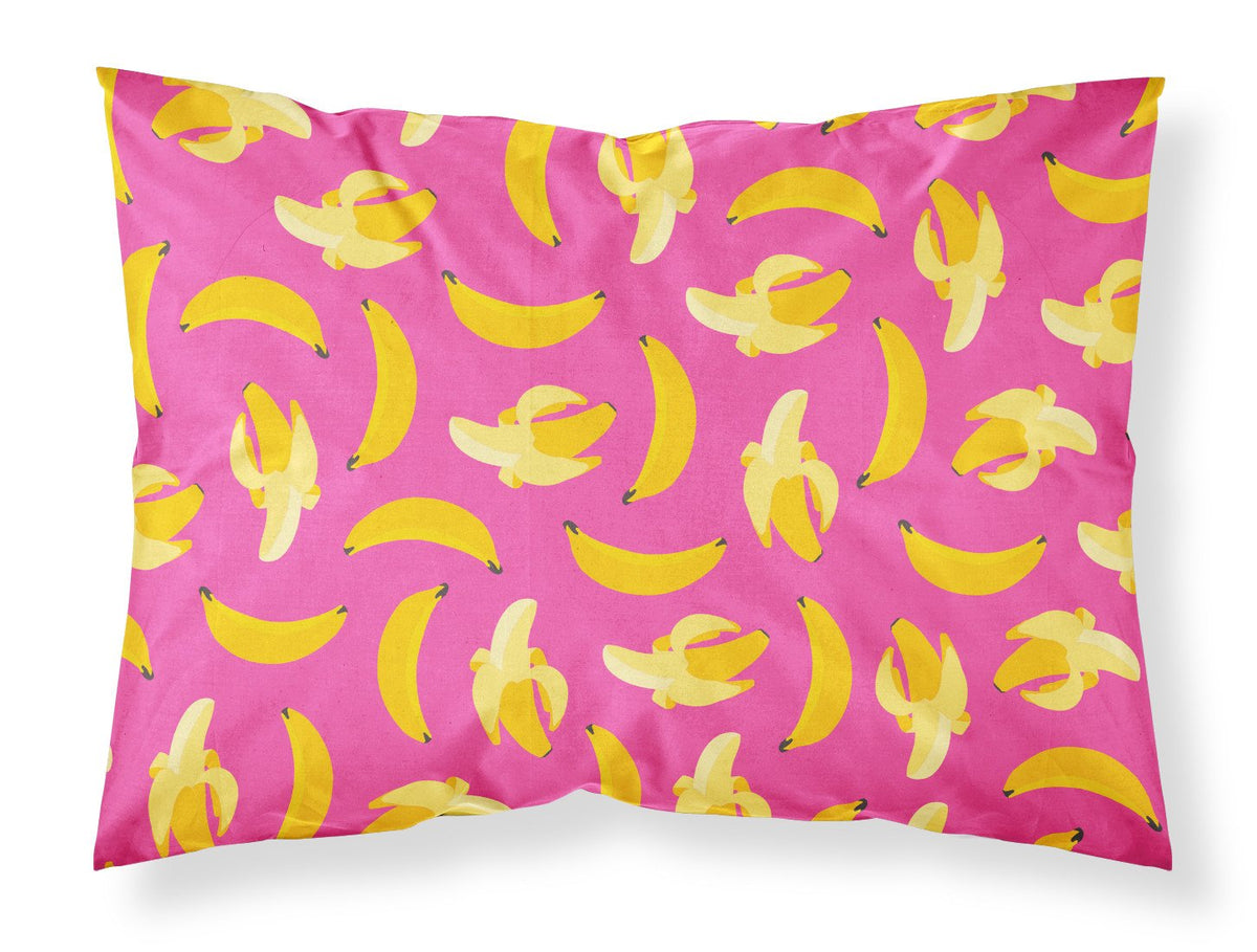 Bananas on Pink Fabric Standard Pillowcase BB5140PILLOWCASE by Caroline&#39;s Treasures