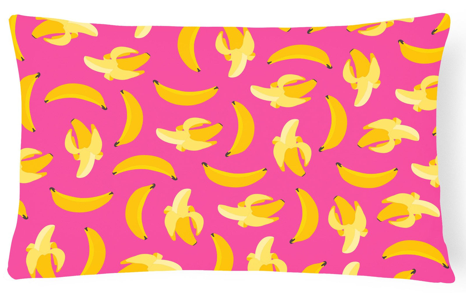 Bananas on Pink Canvas Fabric Decorative Pillow BB5140PW1216 by Caroline's Treasures