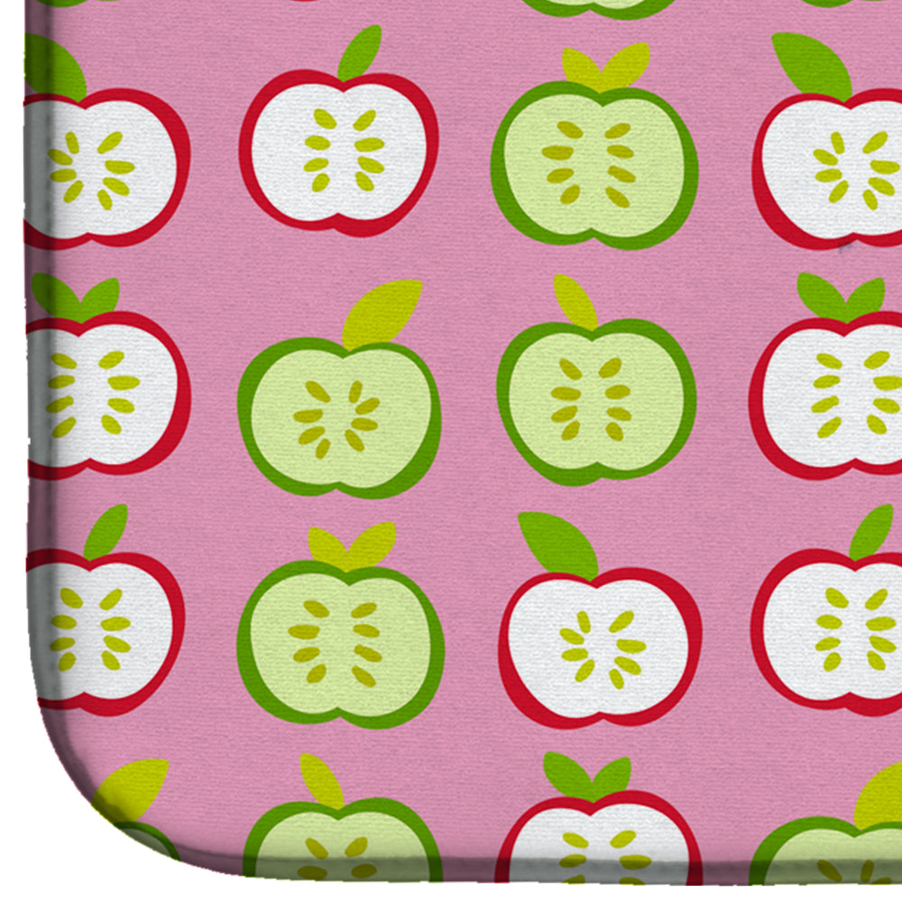 Apples on Pink Dish Drying Mat BB5141DDM  the-store.com.