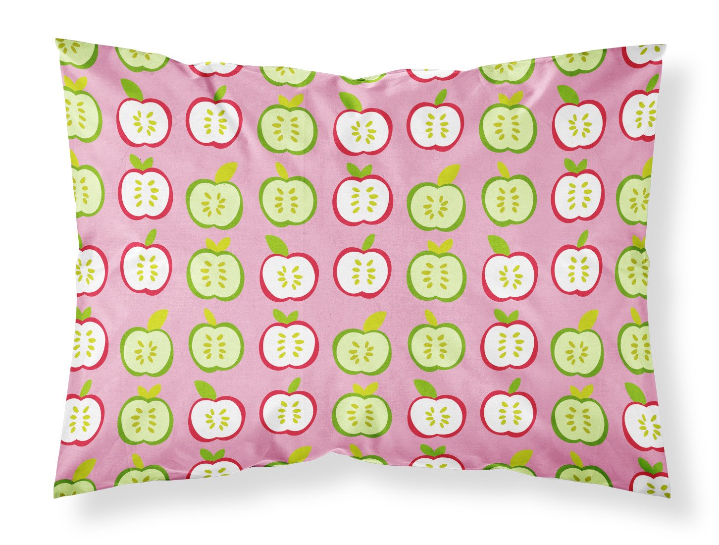 Apples on Pink Fabric Standard Pillowcase BB5141PILLOWCASE by Caroline's Treasures