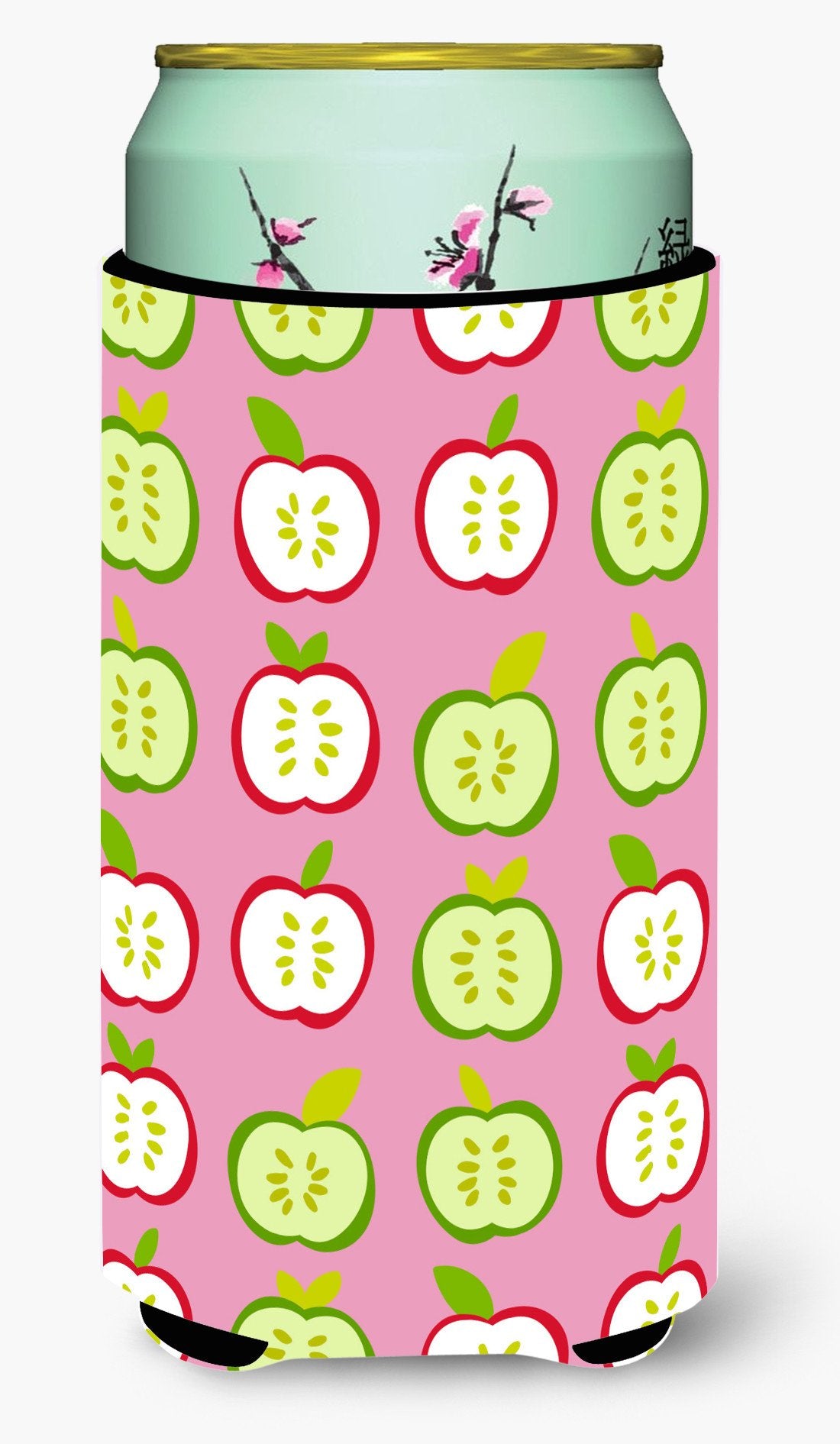 Apples on Pink Tall Boy Beverage Insulator Hugger BB5141TBC by Caroline&#39;s Treasures
