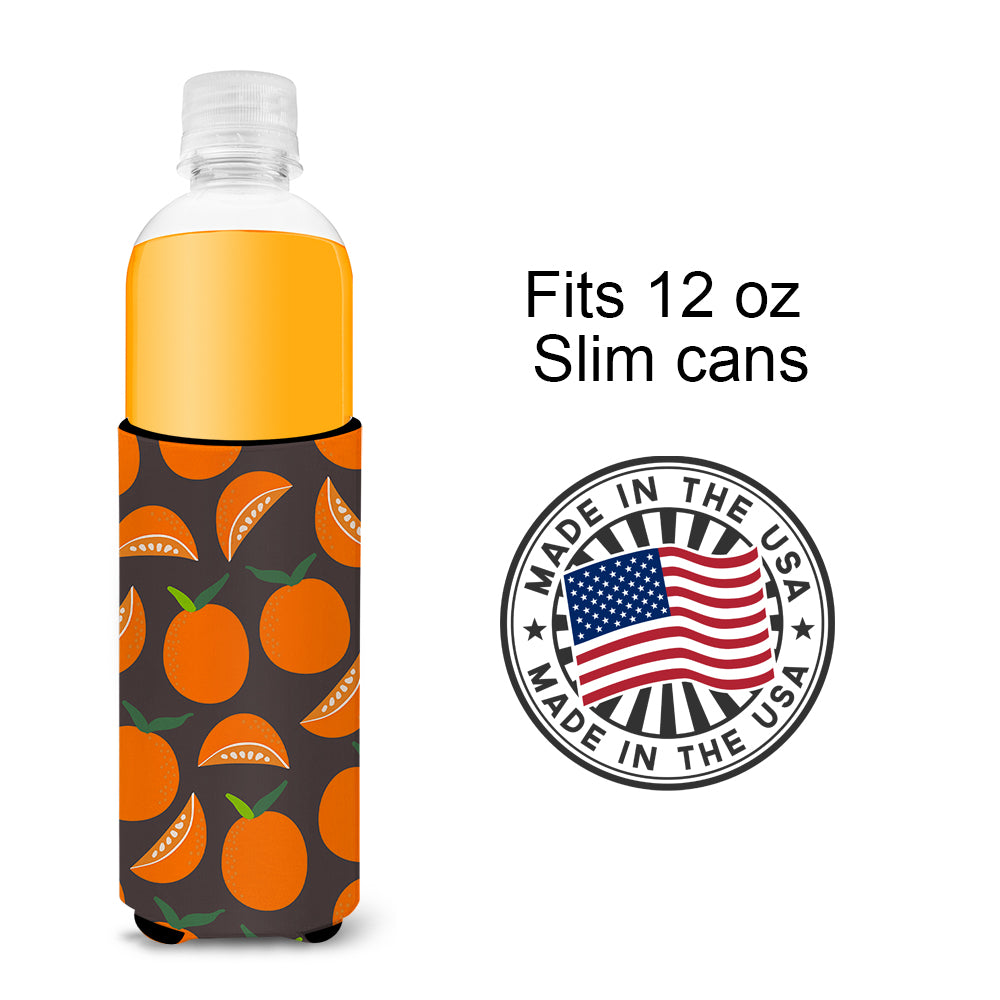 Oranges on Gray  Ultra Hugger for slim cans BB5142MUK