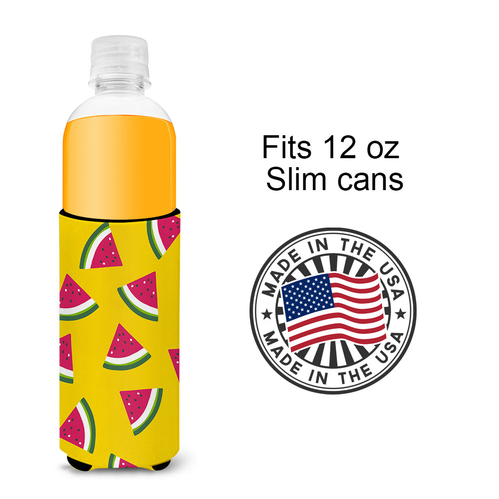 Watermelon on Yellow  Ultra Hugger for slim cans BB5144MUK  the-store.com.
