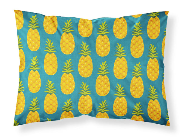 Pineapples on Teal Fabric Standard Pillowcase BB5145PILLOWCASE by Caroline's Treasures
