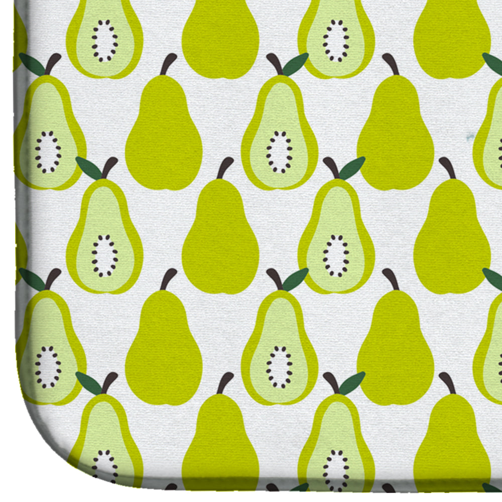 Pears on White Dish Drying Mat BB5147DDM  the-store.com.