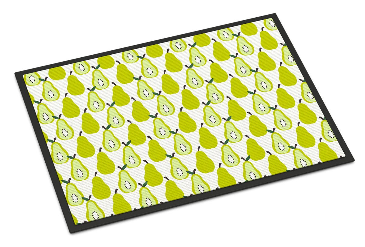 Pears on White Indoor or Outdoor Mat 18x27 BB5147MAT - the-store.com