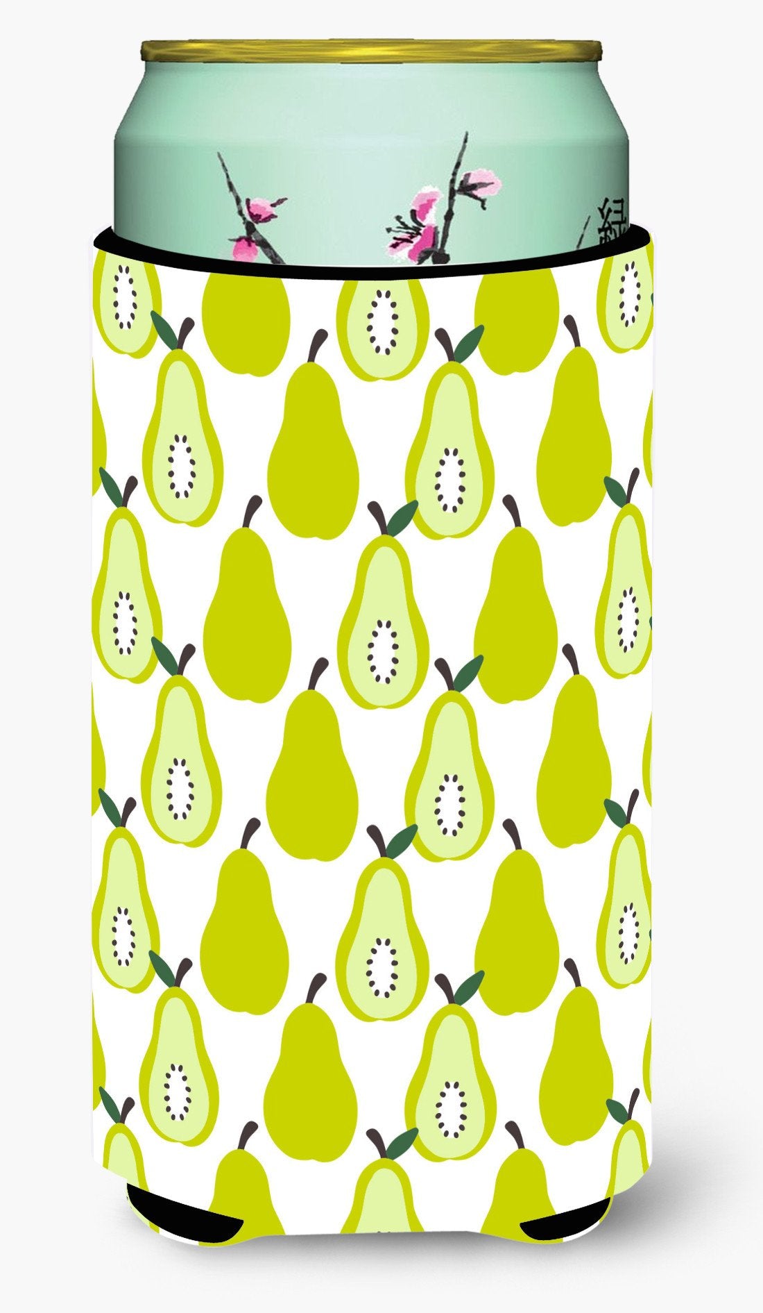 Pears on White Tall Boy Beverage Insulator Hugger BB5147TBC by Caroline&#39;s Treasures