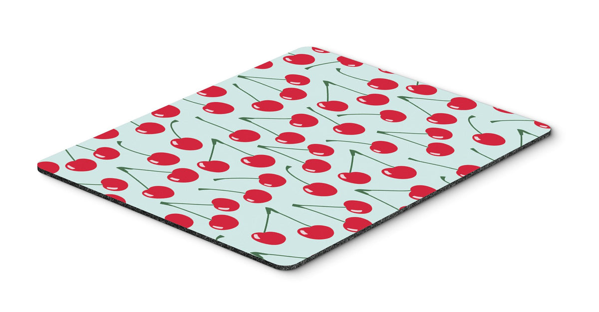 Cherries on Blue Mouse Pad, Hot Pad or Trivet BB5148MP by Caroline&#39;s Treasures