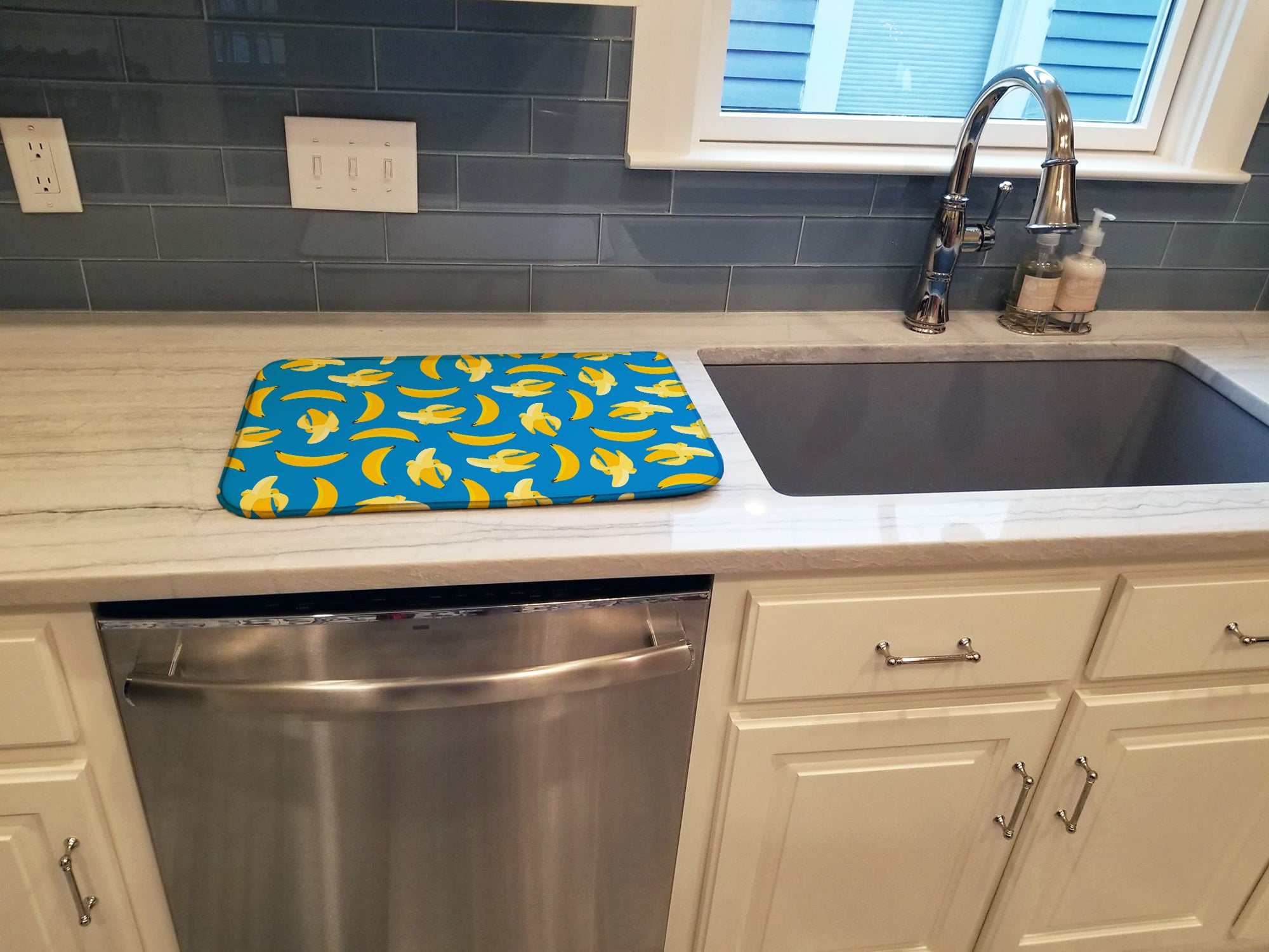 Bananas on Blue Dish Drying Mat BB5149DDM