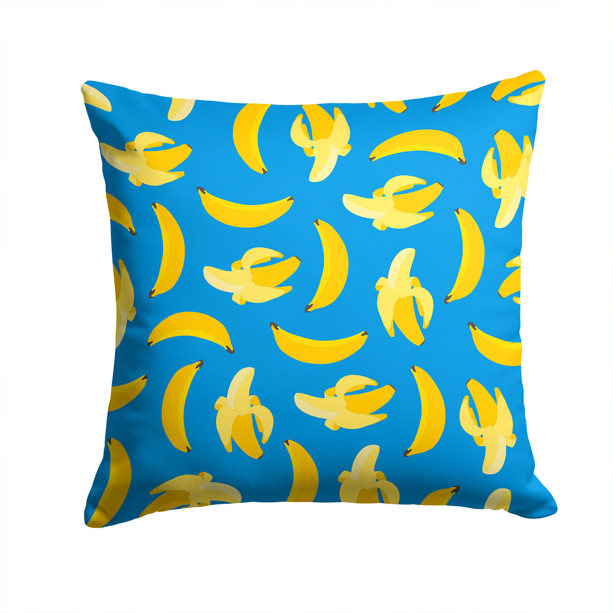 Bananas on Blue Fabric Decorative Pillow BB5149PW1414 - the-store.com