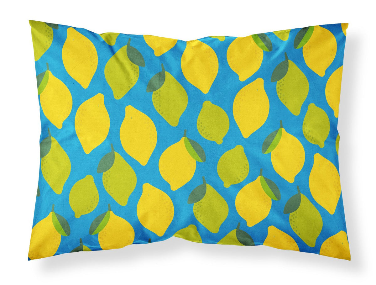 Lemons and Limes Fabric Standard Pillowcase BB5150PILLOWCASE by Caroline&#39;s Treasures