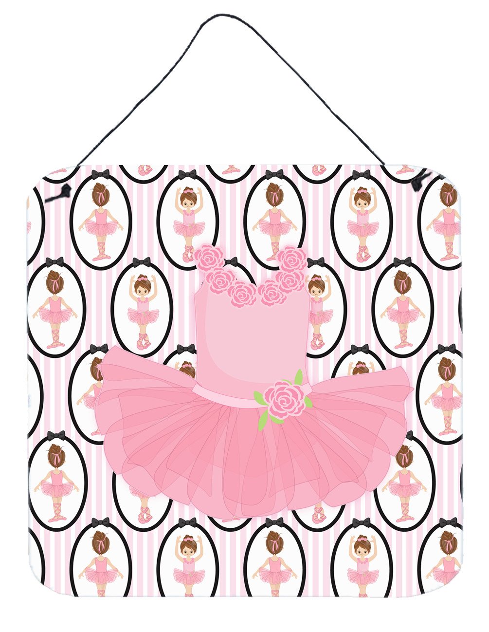 Ballerina Pink Tutu Wall or Door Hanging Prints BB5153DS66 by Caroline's Treasures