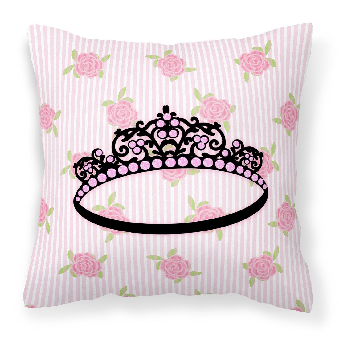 Ballerina Tiara Sparkles Fabric Decorative Pillow BB5159PW1818 by Caroline's Treasures