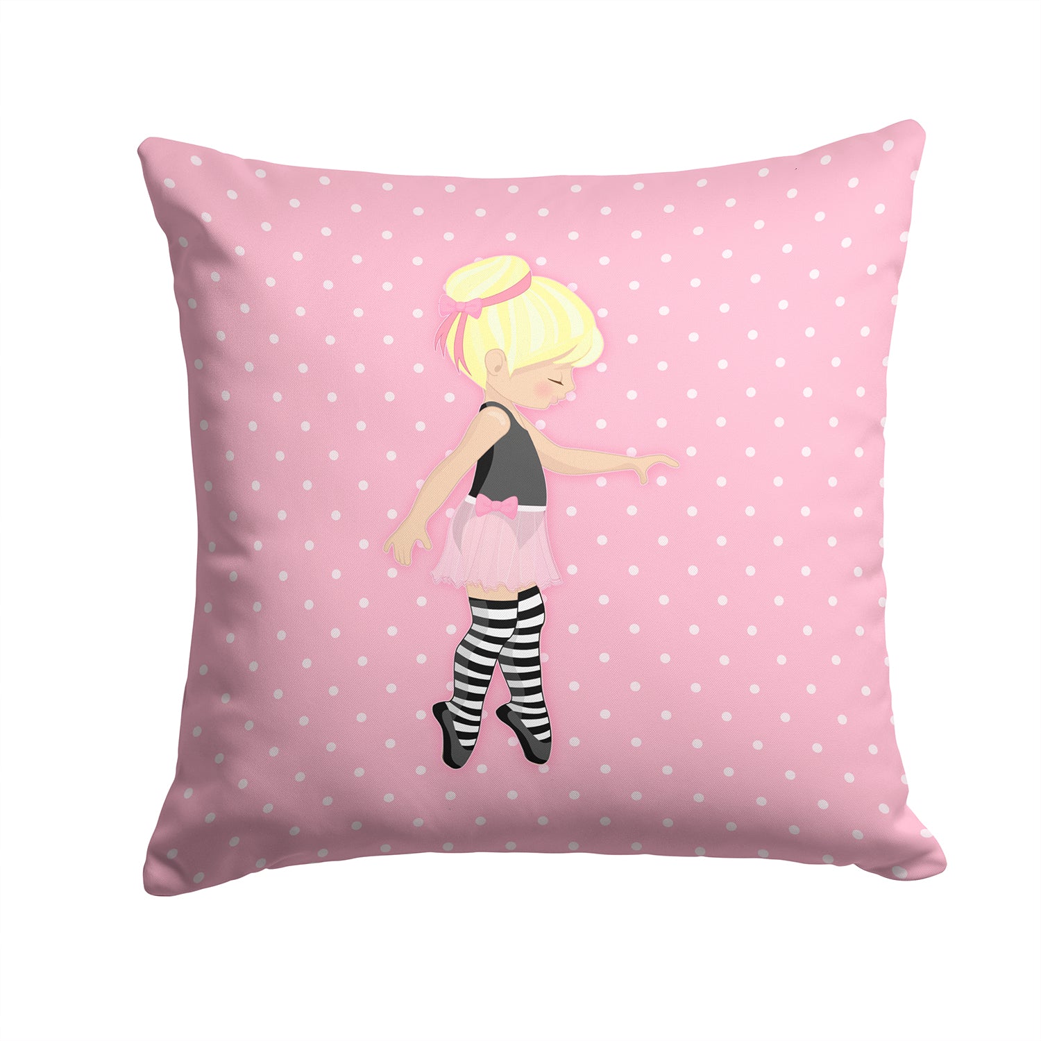 Ballerina Blonde Releve Fabric Decorative Pillow BB5162PW1414 - the-store.com