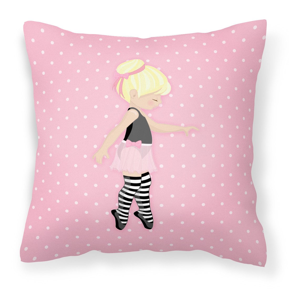 Ballerina Blonde Releve Fabric Decorative Pillow BB5162PW1818 by Caroline's Treasures