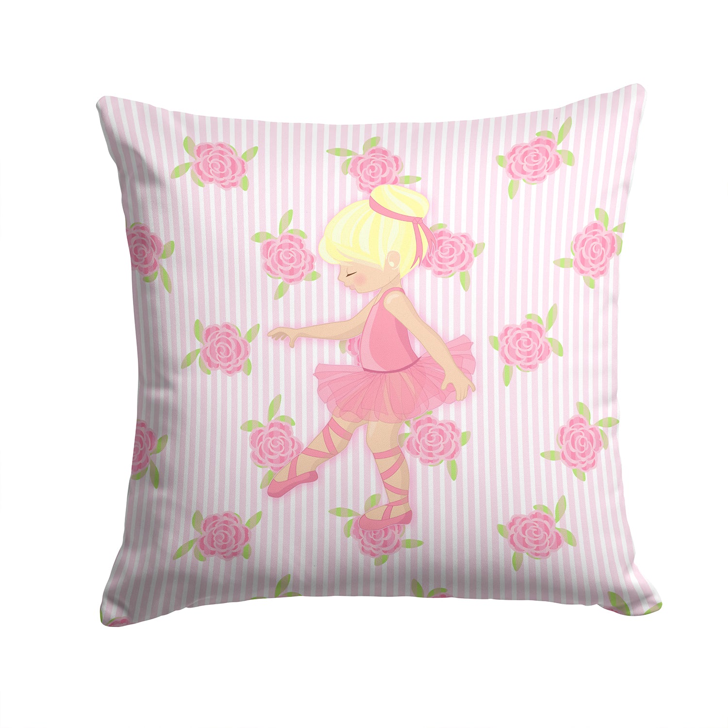 Ballerina Blonde Point Fabric Decorative Pillow BB5171PW1414 - the-store.com