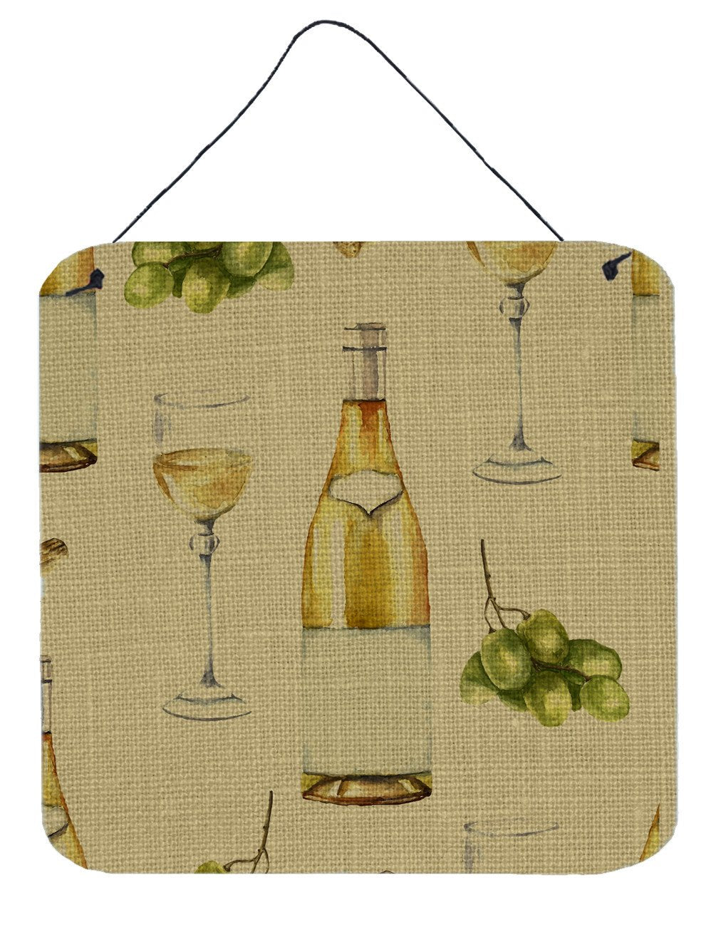 White Wine on Linen Wall or Door Hanging Prints BB5194DS66 by Caroline&#39;s Treasures