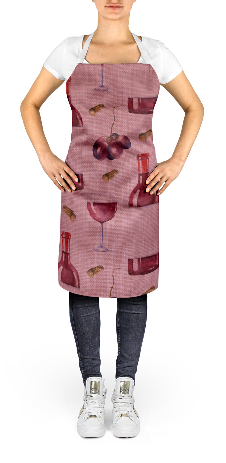 Red Wine on Linen Apron BB5195APRON