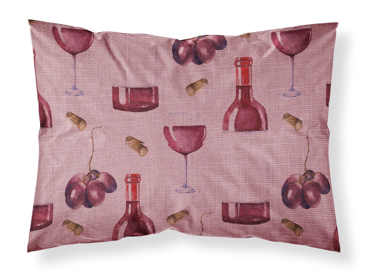 Red Wine on Linen Fabric Standard Pillowcase BB5195PILLOWCASE by Caroline's Treasures
